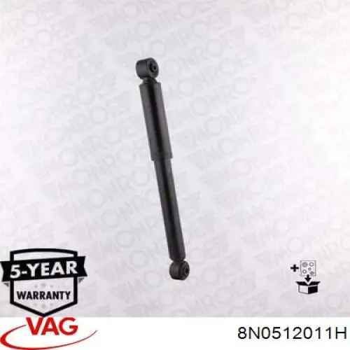 Амортизатор задний 8N0512011H VAG