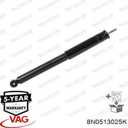 Стойка амортизатора задняя VAG 8N0513025K цена, от 146.59 USD