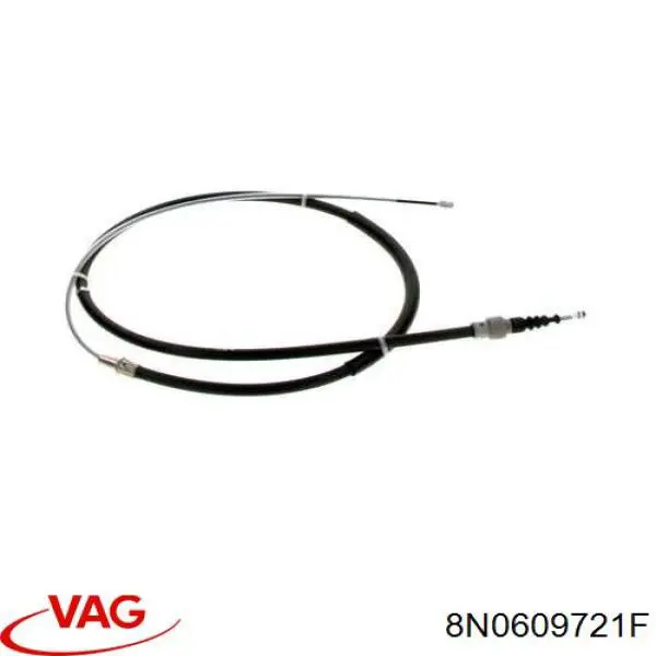 Задний трос ручника 8N0609721F VAG