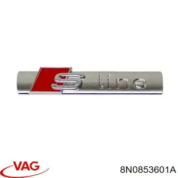 Emblema de guardabarros delantero 8N0853601A VAG/Audi