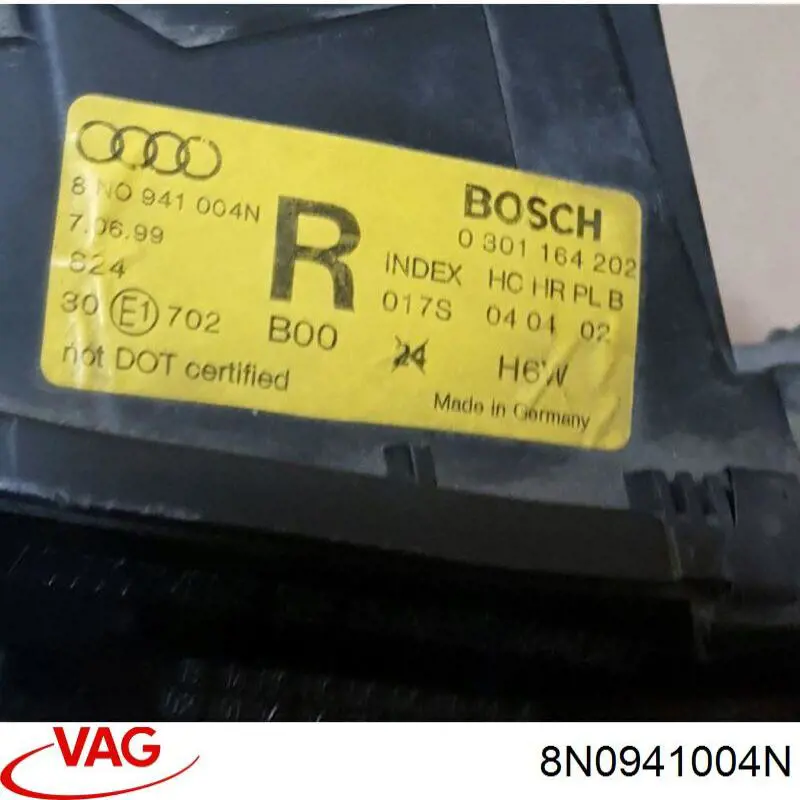Правая блок фара VAG 8N0941004N цена, от 93.54 USD