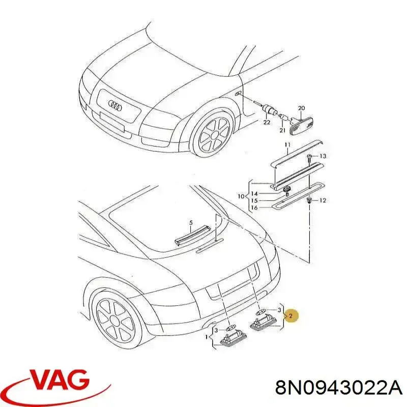 Фонарь подсветки заднего номера Depo/Loro/Abakus L032100001LED цена, от 16.46 USD