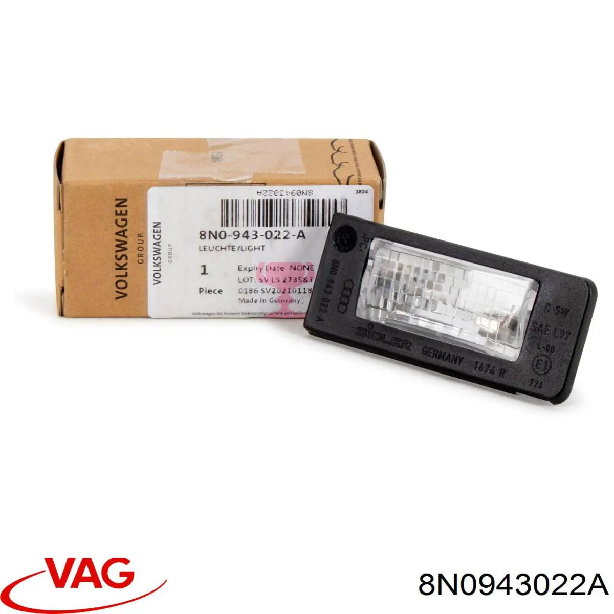 Купить L032100001LED Depo/Loro/Abakus Фонарь подсветки номерного знака