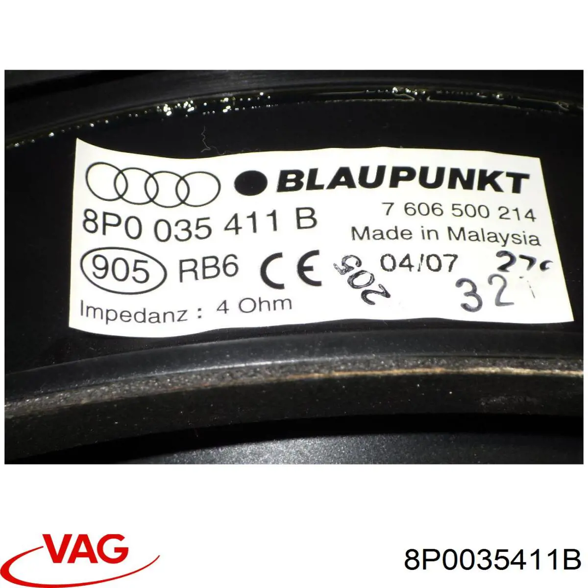Купить 8P0035411B VAG Динамик передней двери