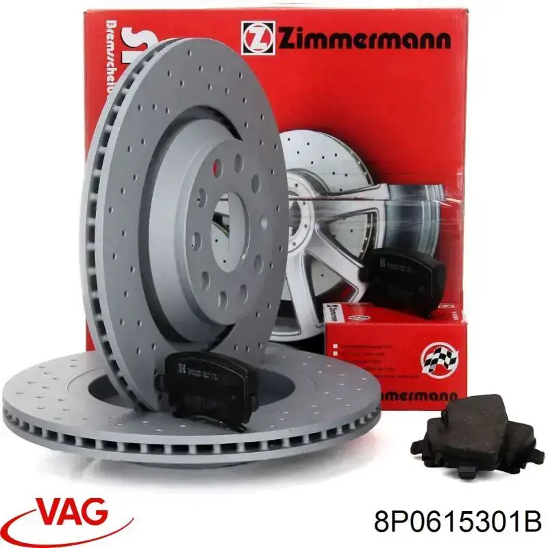 Тормоз дисковый передний VAG 8P0615301B цена, от 360.80 USD