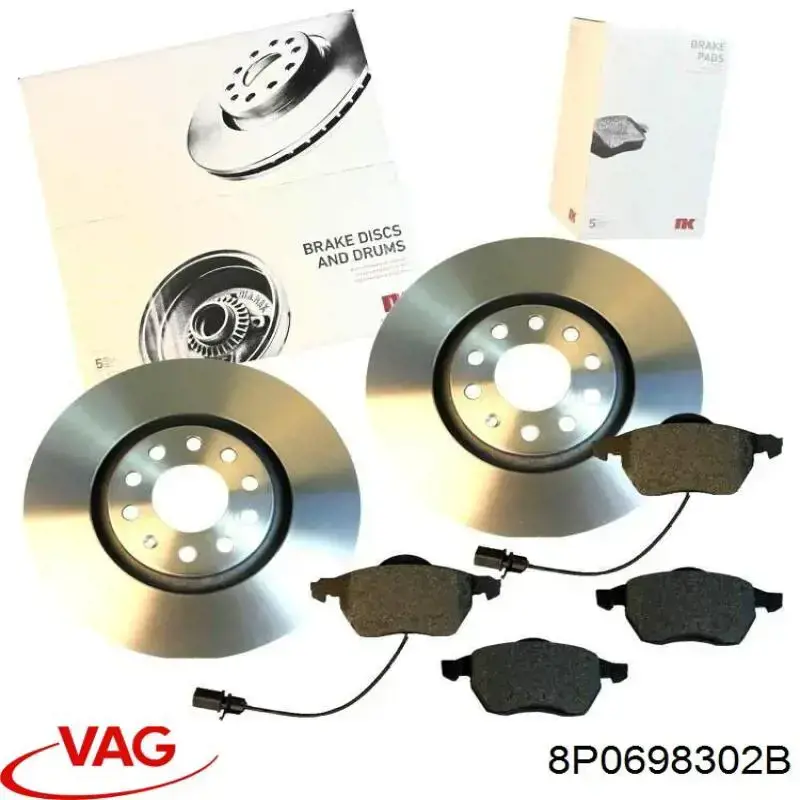 Передний тормозной диск VAG 8P0698302B