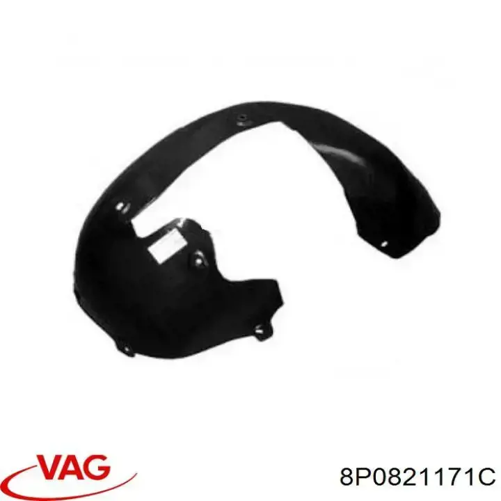 Купить 8P0821171C VAG Подкрылок крыла переднего левый задний