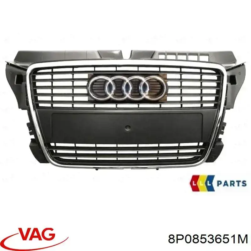 Купить 8P0853651M VAG Решетка радиатора