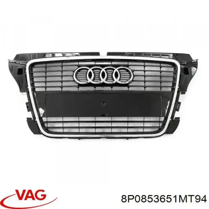 Решетка радиатора 8P0853651MT94 VAG