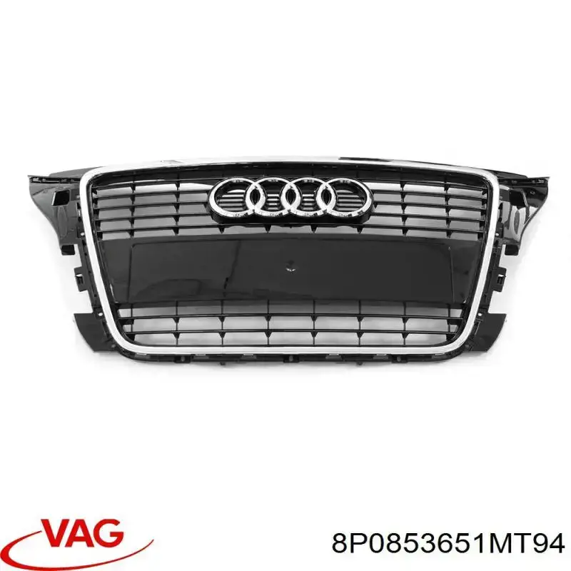 Облицовка радиатора VAG 8P0853651MT94 цена, от 567.56 USD