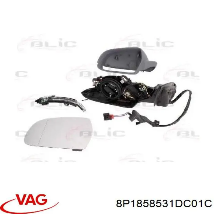 8P1858531DC01C VAG Левое боковое зеркало