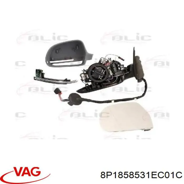 8P1858531EC01C VAG Левое боковое зеркало