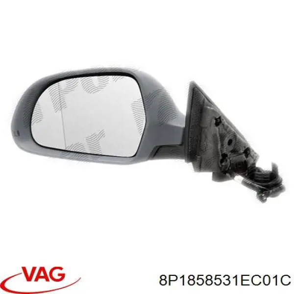 Купить 8P1858531EC01C VAG Наружное зеркало левое