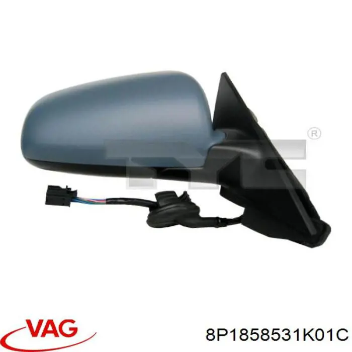 Зеркало заднего вида, левое VAG 8P1858531K01C цена, от 177.18 USD