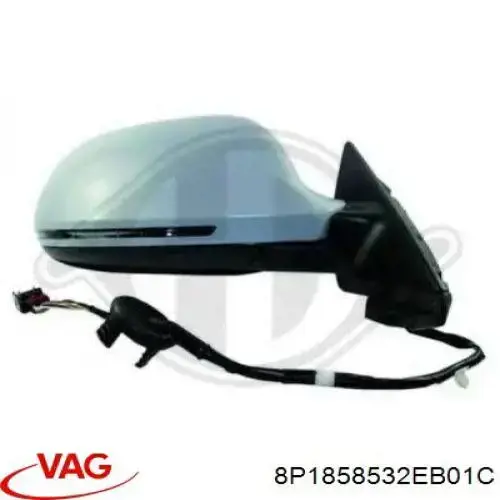 Купить 8P1858532EB01C VAG Боковое зеркало заднего вида правое