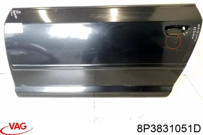 Porta dianteira esquerda para Audi A3  8P1