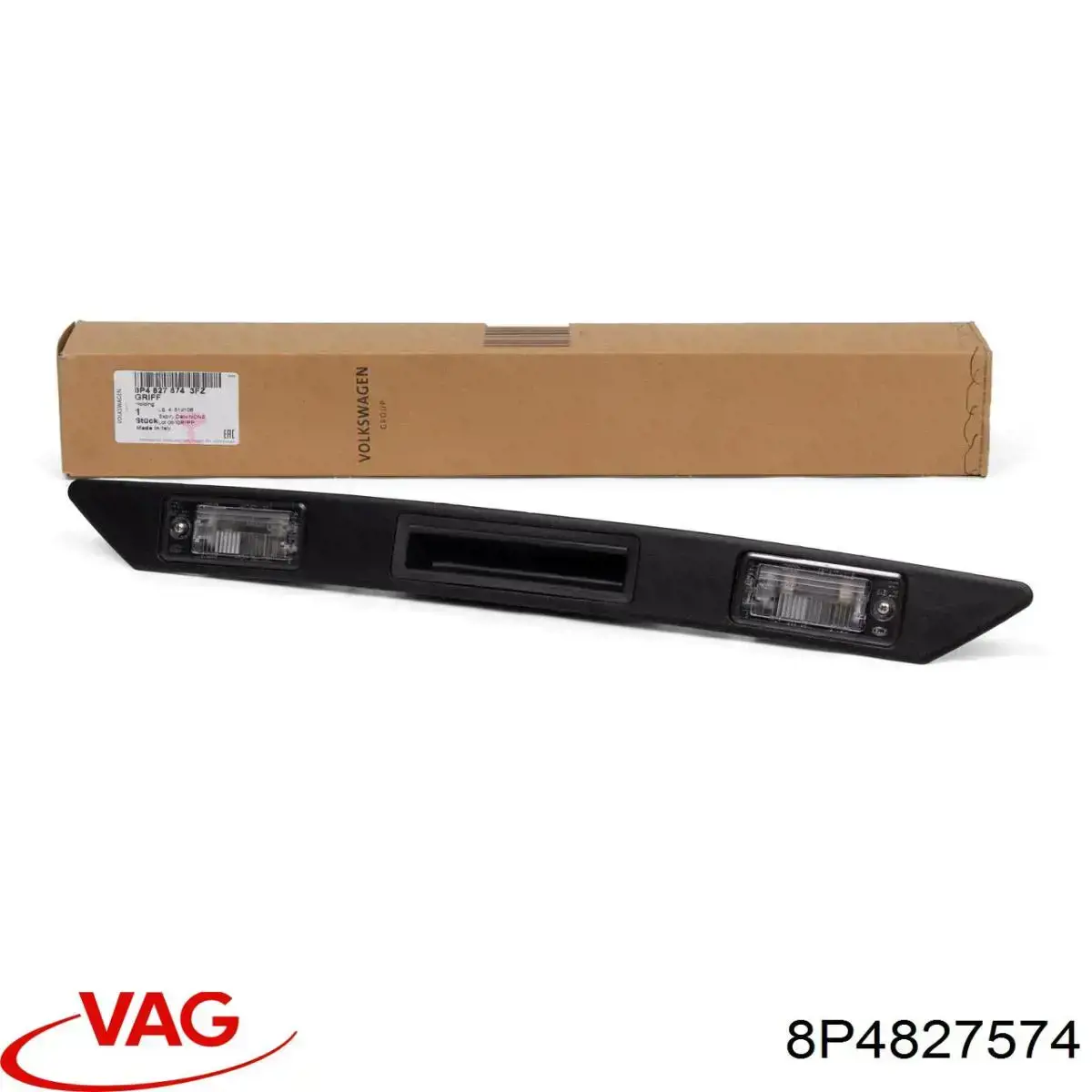 8P4827574 VAG Listón embellecedor/protector, puerta de maletero original y equivalente