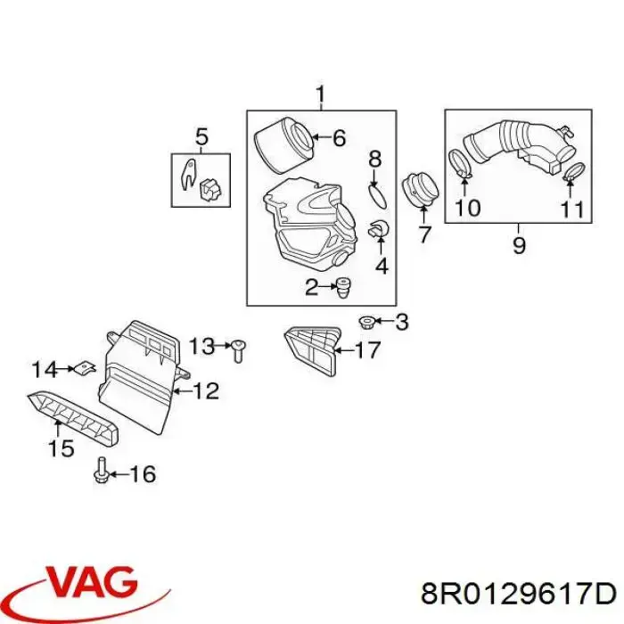 Воздухозаборник воздушного фильтра PAD99193AO Signeda