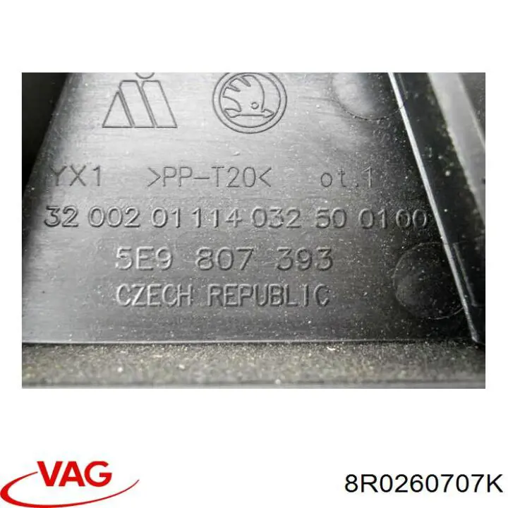 Шланг кондиционера, от испарителя к компрессору 8R0260707K VAG