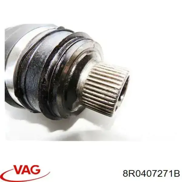 8R0407271B VAG Ось передняя в сборе