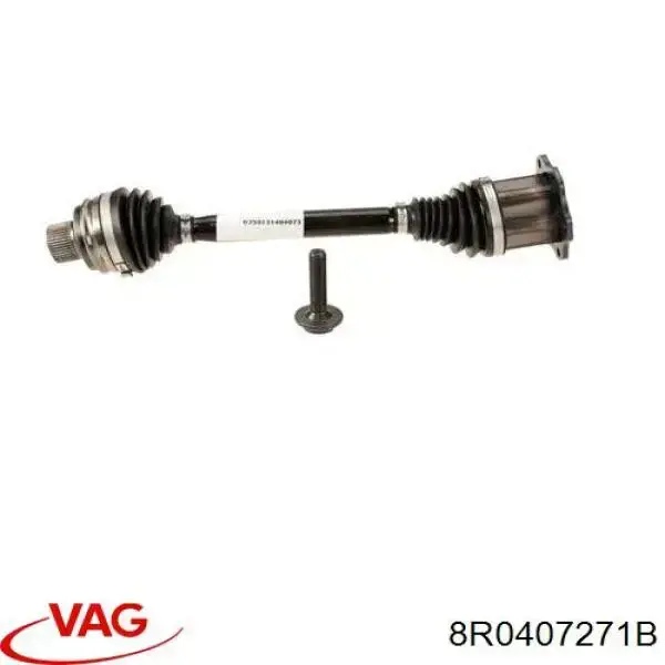 Полуось передняя 8R0407271B VAG