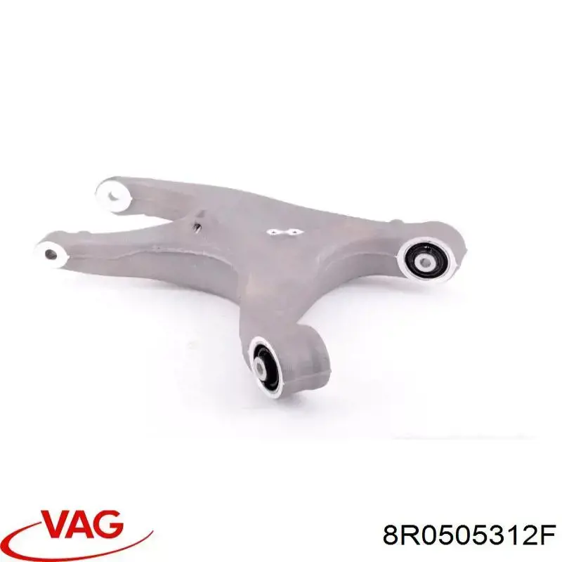 8R0505312F VAG braço oscilante inferior direito de suspensão traseira