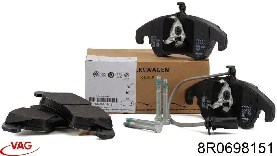 Купить 8R0698151 VAG Колодки тормозные
