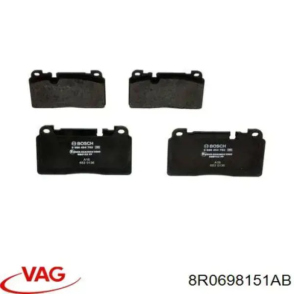 Тормозные колодки VAG 8R0698151AB
