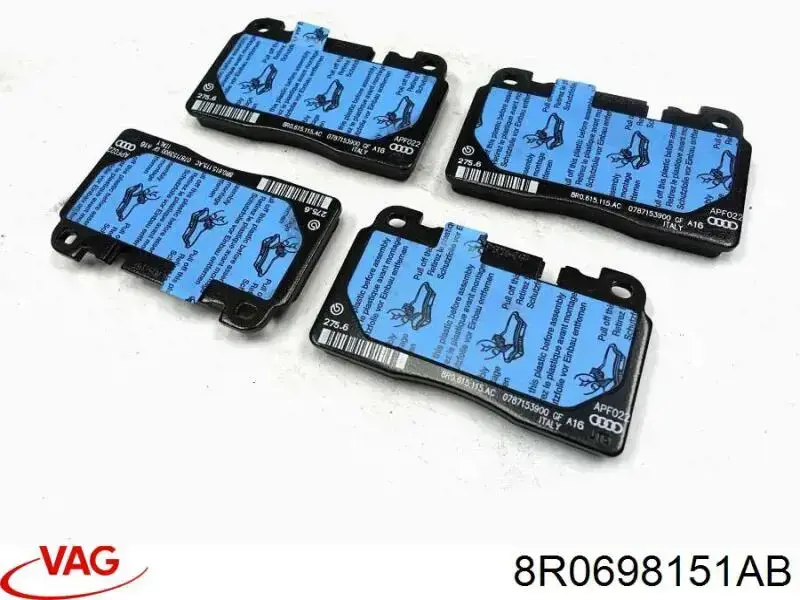 Колодки VAG 8R0698151AB цена, от 71.68 USD