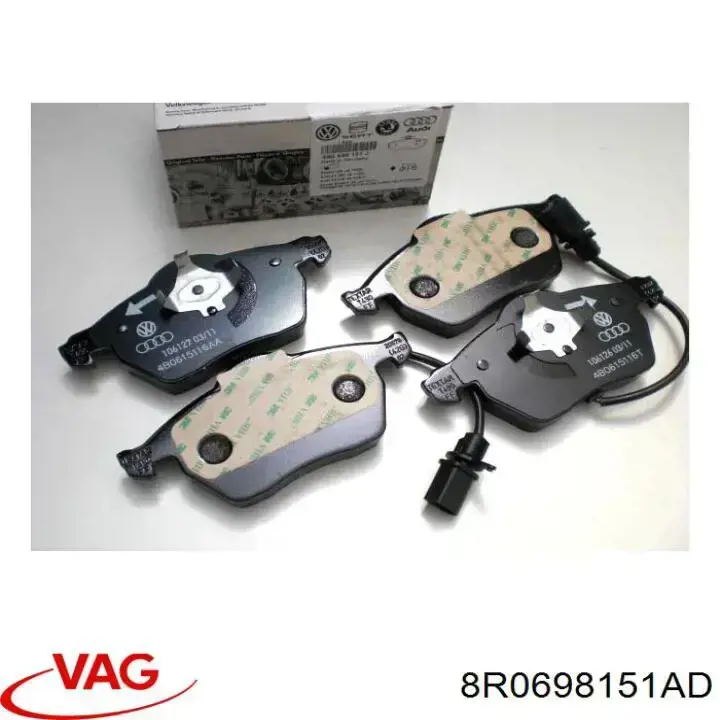 Колодки VAG 8R0698151AD цена, от 197.52 USD
