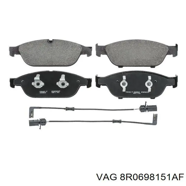 Передние тормозные колодки 8R0698151AF VAG