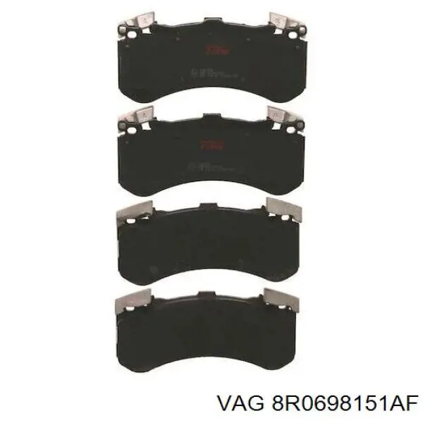 Купить 8R0698151AF VAG Колодки тормозные