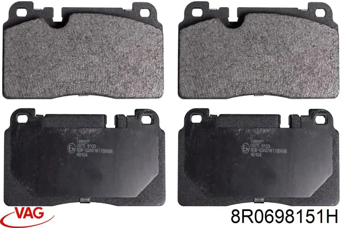 Тормозные колодки VAG 8R0698151H
