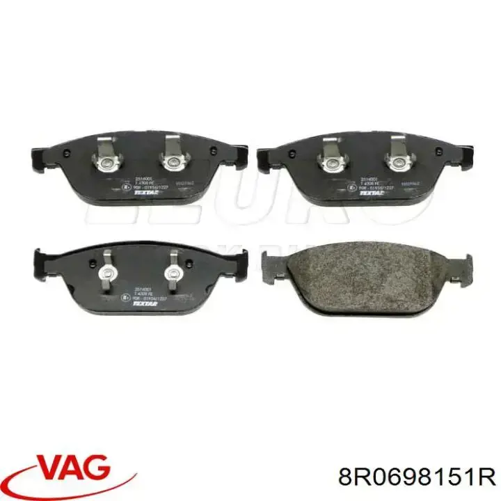 8R0698151R VAG Колодки передние