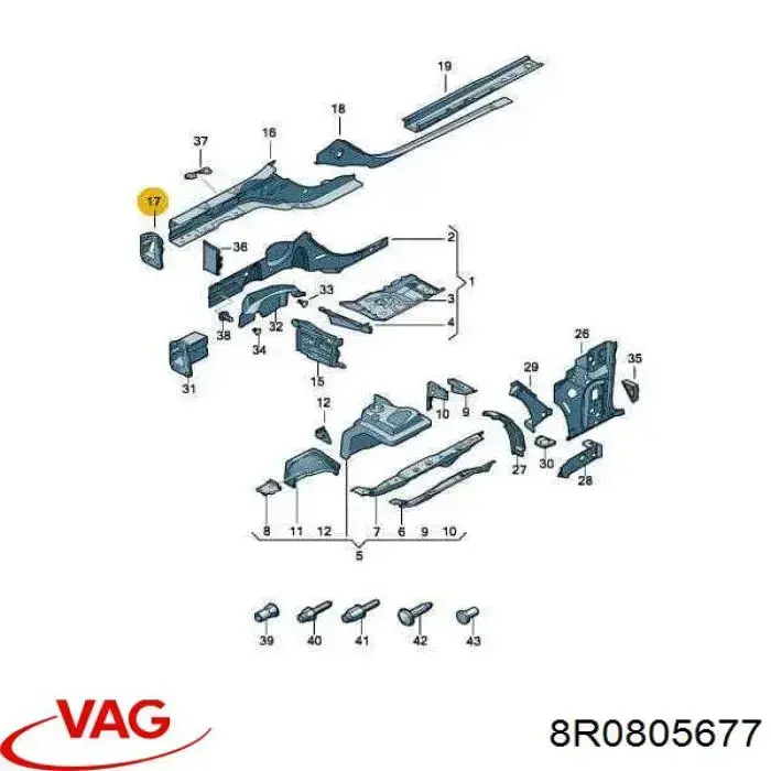  VAG 8R0805677 цена, от 46.07 USD