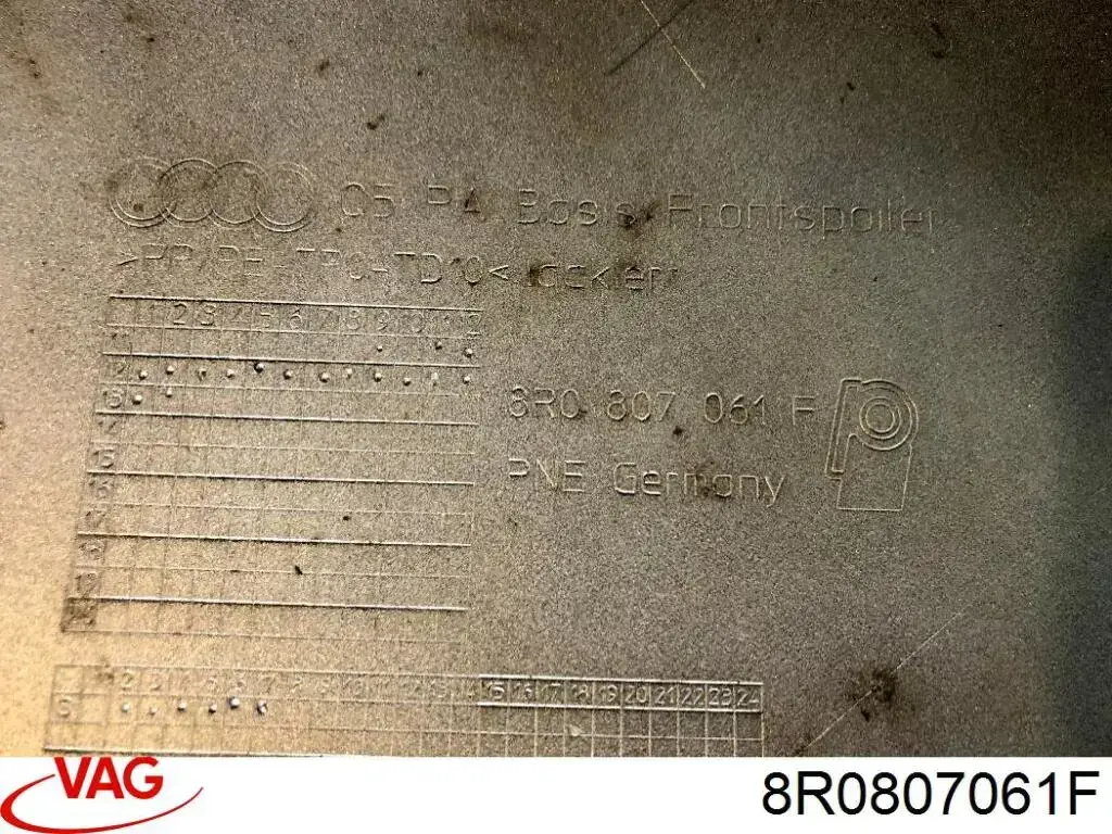 Спойлер переднего бампера ADQ336249 Rhino