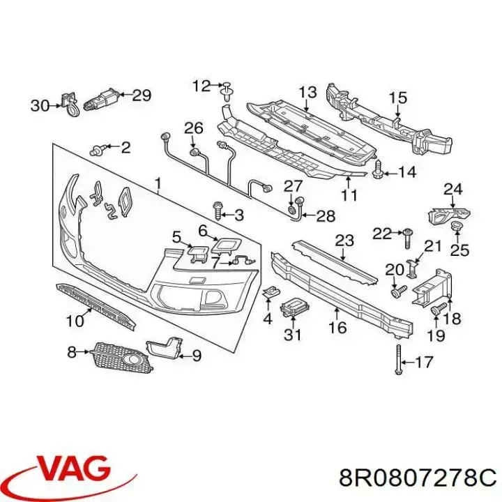 Кронштейн бампера переднего правый PAD99049BR Signeda