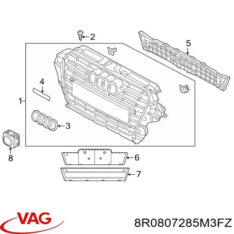  8R0807285LT94 China