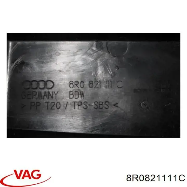 Уплотнитель крыла 8R0821111C VAG