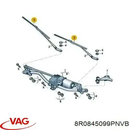 Pára-brisas VAG 8R0845099PNVB preço, a partir de 403,94 USD