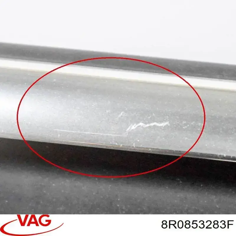 Молдинг опускного стекла двери передней левой VAG 8R0853283F цена, от 25.34 USD