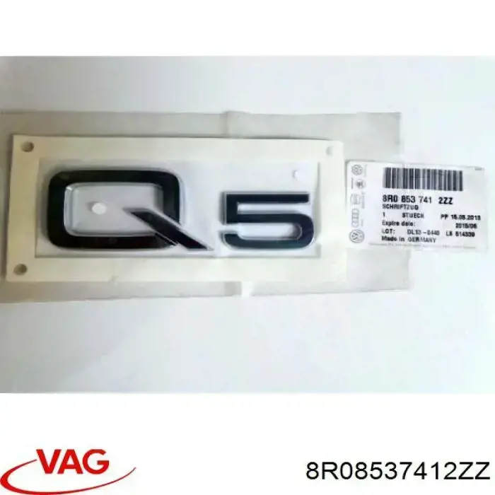 Фирменный значок Audi Q5 внедорожник (8RB) (2008 - 2016) цена, от 16.85 USD