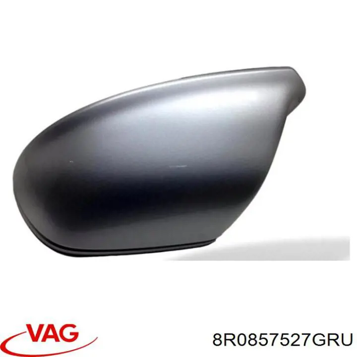Накладка (крышка) зеркала заднего вида левая 8R0857527GRU VAG