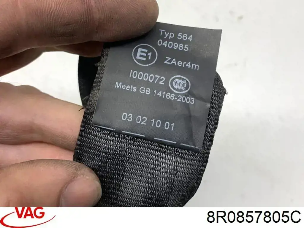 8R0857805C VAG Ремень безопасности задний