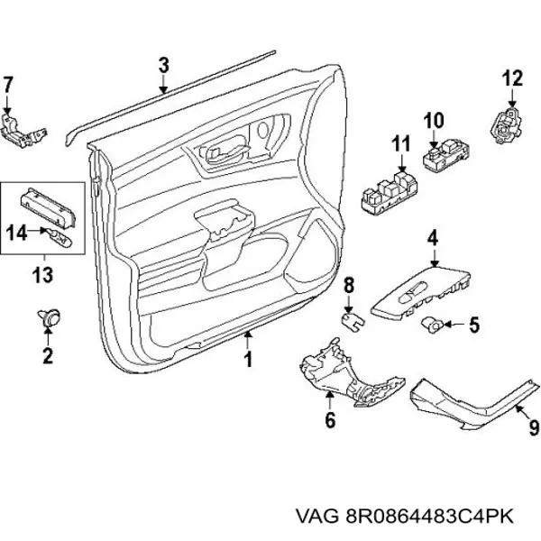 Купить 8R0864483C4PK VAG 