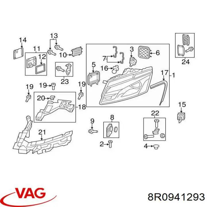 8R0941293 VAG Гидрокорректор фар