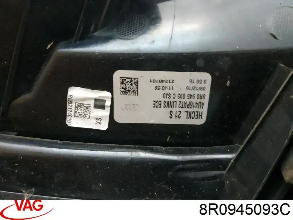 Фонарь задний левый 8R0945093C VAG