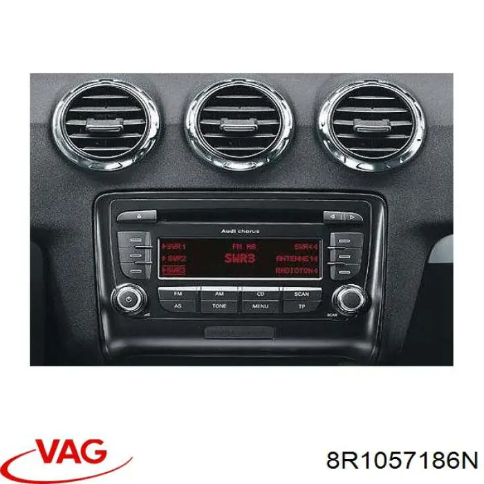Магнитола (радио AM/FM) VAG 8R1057186N цена, от 254.06 USD