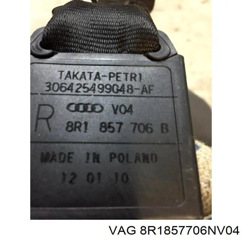 Ремень безопасности 8R1857706BV04 VAG