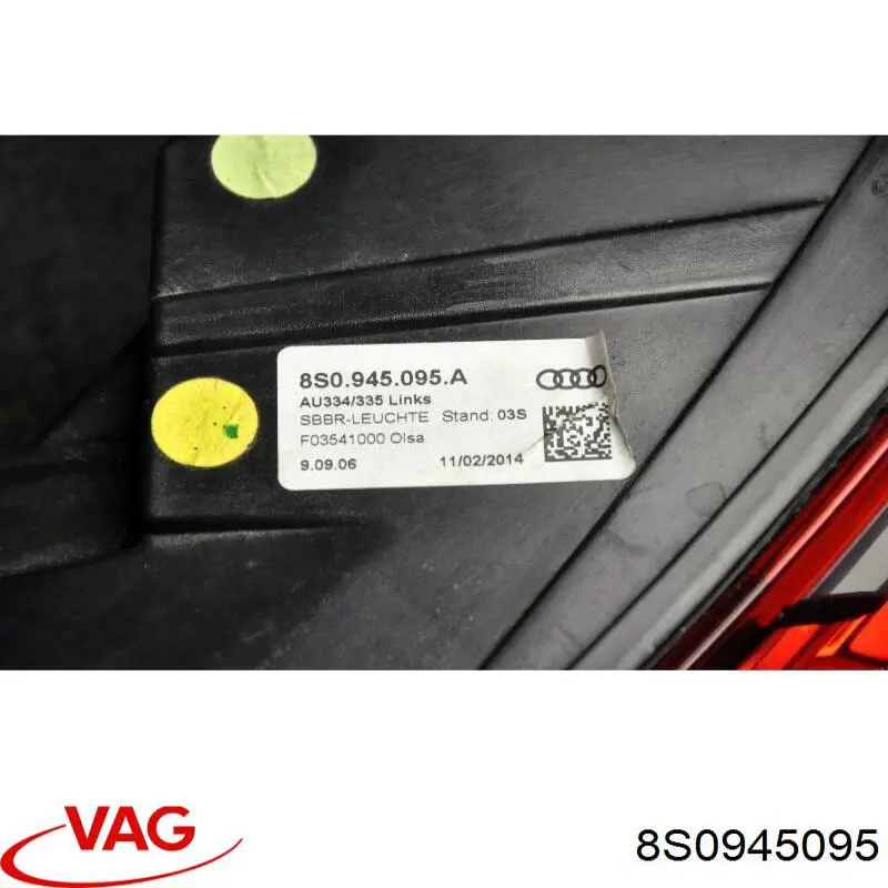 8S0945095 VAG Фонари задние